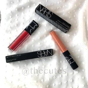 NARS Lip Gloss Velvet Lip Glide MAKEUP BUNDLE